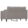 Sofá de 2 plazas de tela gris taupé 140 cm by , Sofas - Ref: Foro24-359366, Price: 222,04 €, Discount: %