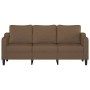 Sofá de 3 plazas de tela marrón 180 cm by , Sofas - Ref: Foro24-359370, Price: 328,79 €, Discount: %