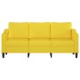Sofá de 3 plazas de tela amarillo claro 180 cm by , Sofas - Ref: Foro24-359372, Price: 231,52 €, Discount: %