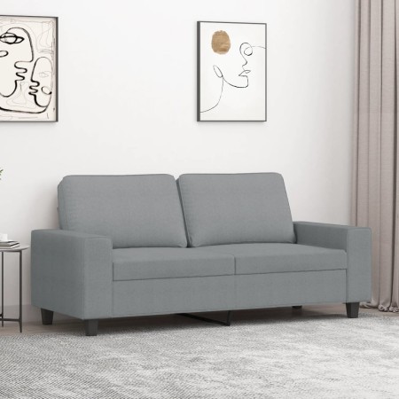 Sofá de 2 plazas de tela gris claro 140 cm de , Sofás - Ref: Foro24-359391, Precio: 284,60 €, Descuento: %