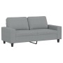 Zweiplätziges Sofa aus hellgrauem Stoff, 140 cm. von , Sofas - Ref: Foro24-359391, Preis: 284,60 €, Rabatt: %