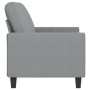 Zweiplätziges Sofa aus hellgrauem Stoff, 140 cm. von , Sofas - Ref: Foro24-359391, Preis: 284,60 €, Rabatt: %
