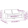 Sofá de 2 plazas de tela gris claro 140 cm de , Sofás - Ref: Foro24-359391, Precio: 284,60 €, Descuento: %