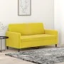Sofá de 2 plazas terciopelo amarillo 140 cm by , Sofas - Ref: Foro24-359448, Price: 203,28 €, Discount: %