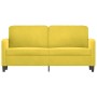 Zweiplätziges Samtsofa in Gelb, 140 cm. von , Sofas - Ref: Foro24-359448, Preis: 206,35 €, Rabatt: %
