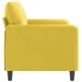 Sofá de 2 plazas terciopelo amarillo 140 cm by , Sofas - Ref: Foro24-359448, Price: 203,28 €, Discount: %