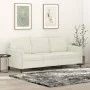 Dreisitzer-Sofa aus cremefarbenem Samtstoff, 180 cm von , Sofas - Ref: Foro24-359460, Preis: 316,97 €, Rabatt: %