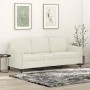 Sofá de 3 plazas terciopelo color crema 180 cm by , Sofas - Ref: Foro24-359460, Price: 323,13 €, Discount: %