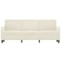 Sofá de 3 plazas terciopelo color crema 180 cm by , Sofas - Ref: Foro24-359460, Price: 316,98 €, Discount: %