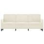 Sofá de 3 plazas terciopelo color crema 180 cm by , Sofas - Ref: Foro24-359460, Price: 323,13 €, Discount: %
