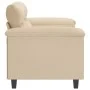 Zweisitzer-Sofa aus cremefarbener Mikrofaser, 120 cm. von , Sofas - Ref: Foro24-359559, Preis: 222,39 €, Rabatt: %
