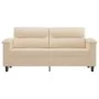 Sofá de 2 plazas de tela de microfibra color crema 140 cm by , Sofas - Ref: Foro24-359565, Price: 231,64 €, Discount: %