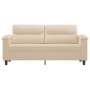Sofá de 2 plazas de tela de microfibra color crema 140 cm by , Sofas - Ref: Foro24-359565, Price: 249,13 €, Discount: %