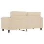 Sofá de 2 plazas de tela de microfibra color crema 140 cm by , Sofas - Ref: Foro24-359565, Price: 231,64 €, Discount: %
