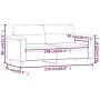 Zweisitziges Sofa aus cremefarbener Mikrofaser, 140 cm. von , Sofas - Ref: Foro24-359565, Preis: 231,64 €, Rabatt: %