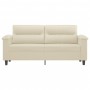 Zweisitziges Kunstledersofa in Cremefarbe, 140 cm. von , Sofas - Ref: Foro24-359584, Preis: 287,30 €, Rabatt: %