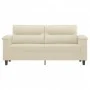 Zweisitziges Kunstledersofa in Cremefarbe, 140 cm. von , Sofas - Ref: Foro24-359584, Preis: 281,91 €, Rabatt: %
