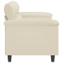 Zweisitziges Kunstledersofa in Cremefarbe, 140 cm. von , Sofas - Ref: Foro24-359584, Preis: 287,30 €, Rabatt: %