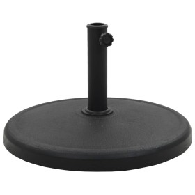 Round black polyresin parasol base 19 kg by vidaXL, Umbrella bases - Ref: Foro24-45197, Price: 67,30 €, Discount: %