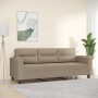 Dreisitzer-Sofa aus grauem Taupe-Mikrofaserstoff, 180 cm. von , Sofas - Ref: Foro24-359567, Preis: 362,96 €, Rabatt: %