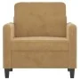 Brauner Samtsessel, 60 cm. von , Sofas - Ref: Foro24-359429, Preis: 121,30 €, Rabatt: %