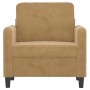 Sillón de terciopelo marrón 60 cm by , Sofas - Ref: Foro24-359429, Price: 121,30 €, Discount: %