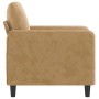 Sillón de terciopelo marrón 60 cm by , Sofas - Ref: Foro24-359429, Price: 121,30 €, Discount: %
