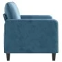 Zweiplätziges Sofa aus blauem Samt, 120 cm. von , Sofas - Ref: Foro24-359441, Preis: 239,31 €, Rabatt: %