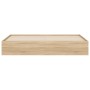 Cama con cajones madera ingeniería roble Sonoma 180x200 cm de , Camas y somieres - Ref: Foro24-3207254, Precio: 248,17 €