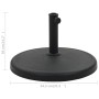 Base de sombrilla redonda de poliresina negra 19 kg de vidaXL, Bases para sombrillas - Ref: Foro24-45197, Precio: 63,17 €, De...