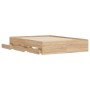 Cama con cajones madera ingeniería roble Sonoma 120x200 cm de , Camas y somieres - Ref: Foro24-3207282, Precio: 257,11 €, Des...