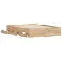 Sonoma oak engineered wood bed with drawers 120x200 cm by , Beds and slatted bases - Ref: Foro24-3207282, Price: 251,56 €, Di...