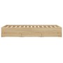 Cama con cajones madera ingeniería roble Sonoma 120x200 cm de , Camas y somieres - Ref: Foro24-3207282, Precio: 257,11 €, Des...