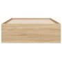Cama con cajones madera ingeniería roble Sonoma 100x200 cm de , Camas y somieres - Ref: Foro24-3207289, Precio: 133,25 €, Des...