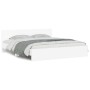 White bed frame with headboard 160x200 cm by , Beds and slatted bases - Ref: Foro24-3207469, Price: 150,61 €, Discount: %