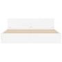 White bed frame with headboard 160x200 cm by , Beds and slatted bases - Ref: Foro24-3207469, Price: 150,61 €, Discount: %