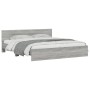 Sonoma gray bed frame with headboard 160x200 cm by , Beds and slatted bases - Ref: Foro24-3207474, Price: 173,59 €, Discount: %