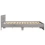 Sonomagrauer Bettrahmen mit Kopfteil 160x200 cm von , Betten und Lattenroste - Ref: Foro24-3207474, Preis: 170,73 €, Rabatt: %