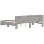 Sonomagrauer Bettrahmen mit Kopfteil 160x200 cm von , Betten und Lattenroste - Ref: Foro24-3207474, Preis: 170,73 €, Rabatt: %
