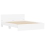 Weißer Bettrahmen mit Kopfteil 150x200 cm von , Betten und Lattenroste - Ref: Foro24-3207476, Preis: 145,44 €, Rabatt: %