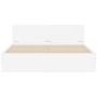 Weißer Bettrahmen mit Kopfteil 140x200 cm von , Betten und Lattenroste - Ref: Foro24-3207483, Preis: 133,96 €, Rabatt: %