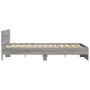 Sonoma gray bed frame with headboard 150x200 cm by , Beds and slatted bases - Ref: Foro24-3207481, Price: 169,45 €, Discount: %