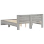 Sonoma gray bed frame with headboard 150x200 cm by , Beds and slatted bases - Ref: Foro24-3207481, Price: 169,45 €, Discount: %