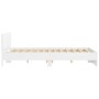Weißer Bettrahmen mit Kopfteil 140x190 cm von , Betten und Lattenroste - Ref: Foro24-3207497, Preis: 171,44 €, Rabatt: %