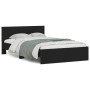 Bed frame with black headboard 120x190 cm by , Beds and slatted bases - Ref: Foro24-3207512, Price: 172,41 €, Discount: %