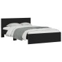 Bed frame with black headboard 120x190 cm by , Beds and slatted bases - Ref: Foro24-3207512, Price: 172,41 €, Discount: %