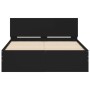 Bed frame with black headboard 120x190 cm by , Beds and slatted bases - Ref: Foro24-3207512, Price: 172,41 €, Discount: %