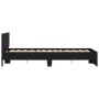 Bed frame with black headboard 120x190 cm by , Beds and slatted bases - Ref: Foro24-3207512, Price: 172,41 €, Discount: %