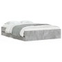 Betongraues Holzwerkstoffbett mit Schubladen 120x190 cm von , Betten und Lattenroste - Ref: Foro24-3207318, Preis: 199,65 €, ...