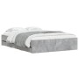 Betongraues Holzwerkstoffbett mit Schubladen 120x190 cm von , Betten und Lattenroste - Ref: Foro24-3207318, Preis: 199,65 €, ...
